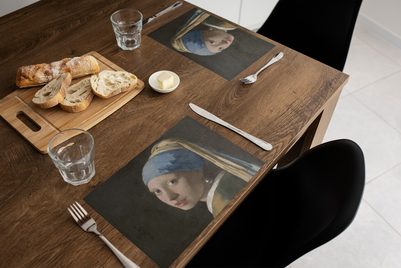floorevents.com Vinyl placemat | Girl with a Pearl floorevents.com Vinyl placemat | Girl with a Pearl