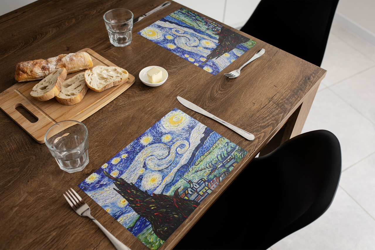 Vinyl placemat | Starry night