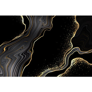 Placemat Vinyl | Dark sparkling marble