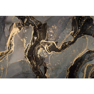 Placemat Vinyl | Gold marble
