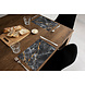 floorevents.com Tischset Vinyl | Dunkler und goldener Marmor