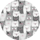 Vinyl-Teppich rund | Kitty Vinyl-Teppich rund | Kitty