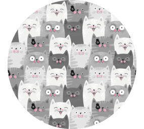 floorevents.com Floor rug vinyl round | Kitty