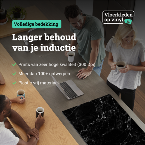 floorevents.com Inductie beschermer | dark marmer - Stijlvol & Duurzaam