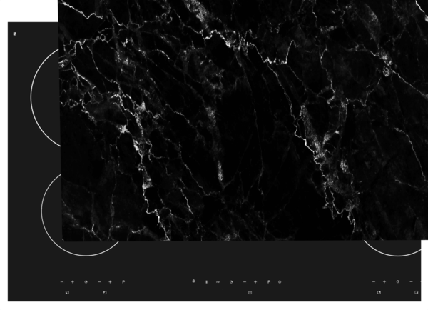 Induction protector  | dark marble