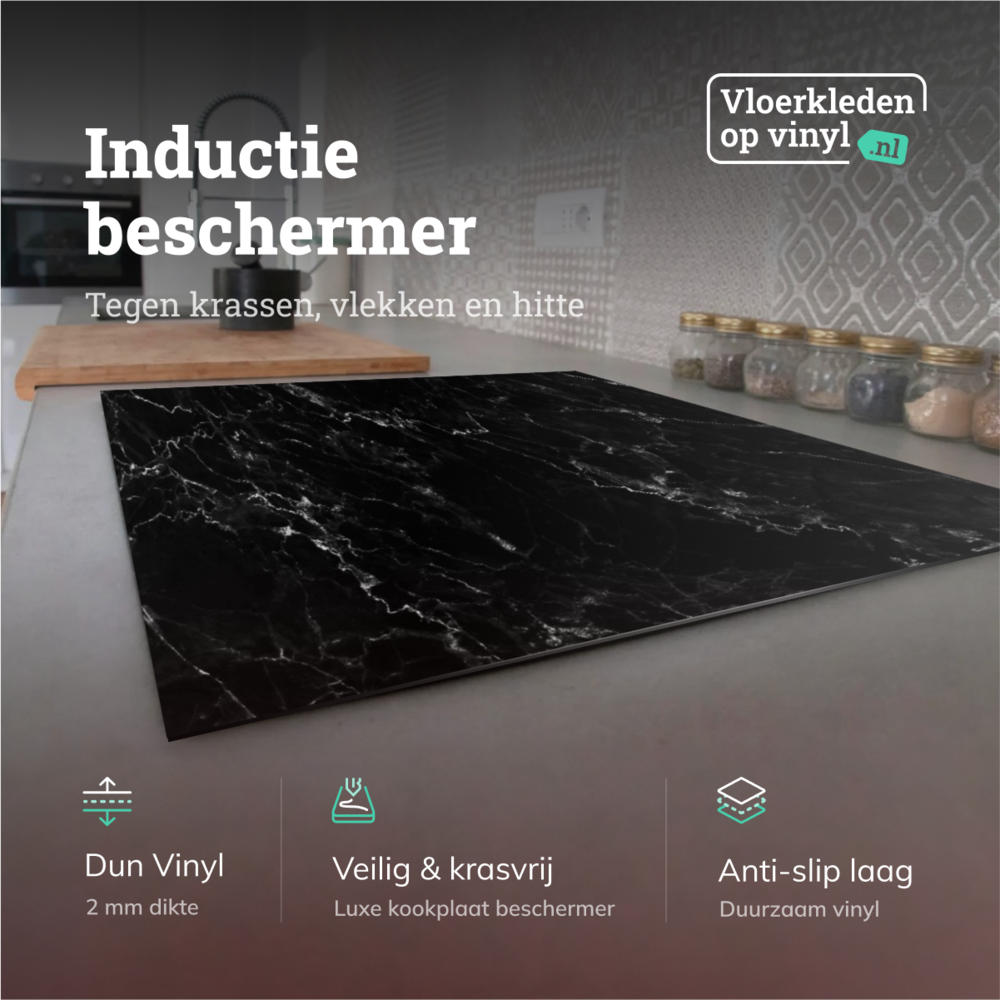 Induktionsschutz | dunkler Marmor Induktionsschutz | dunkler Marmor