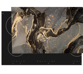 Inductie beschermer  | Gold marble Inductie beschermer  | Gold marble
