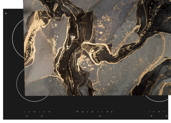 floorevents.com Inductie beschermer  | Gold marble