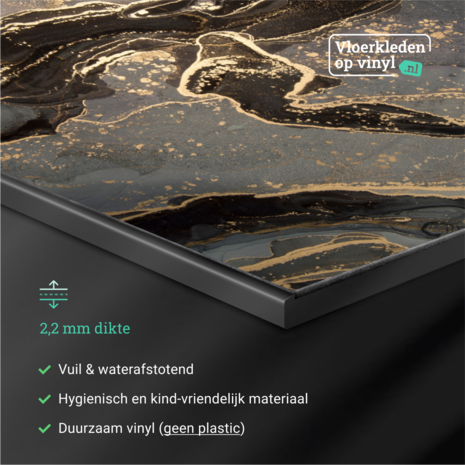 floorevents.com Inductie beschermer  | Gold marble