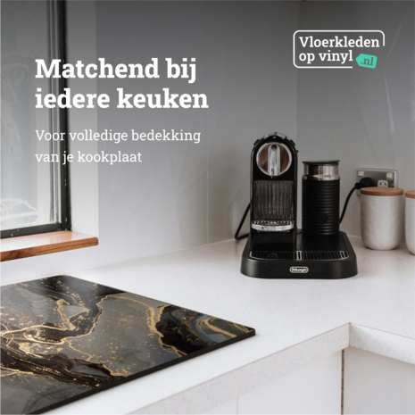 floorevents.com Inductie beschermer  | Gold marble