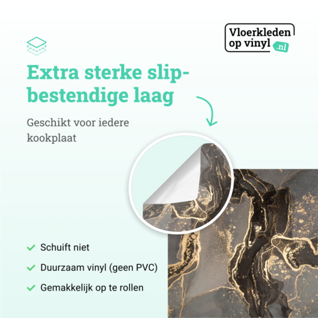 Inductie beschermer  | Gold marble Inductie beschermer  | Gold marble