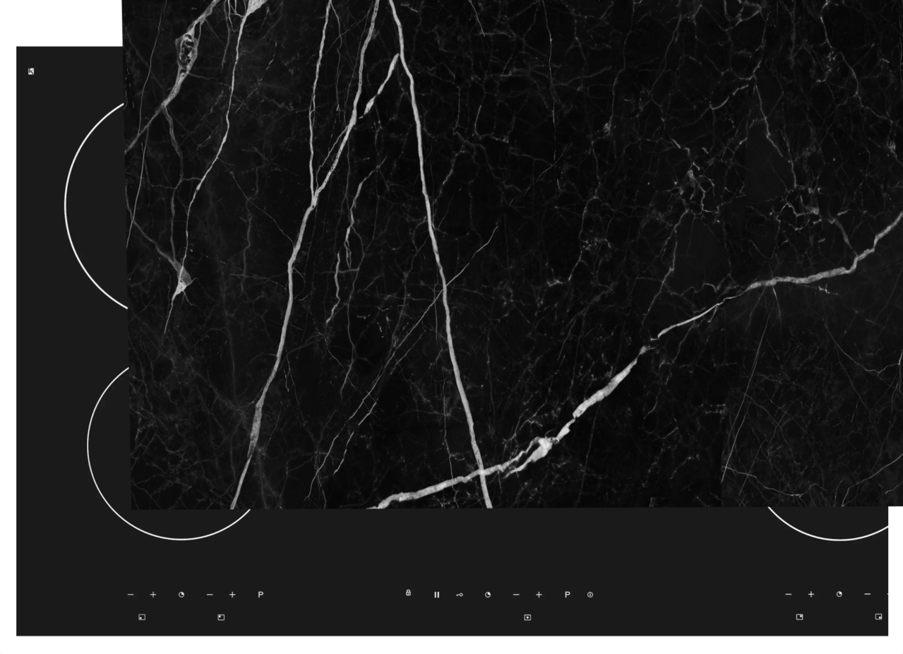 Inductie beschermer  | Dark marmer 2 Inductie beschermer  | Dark marmer 2