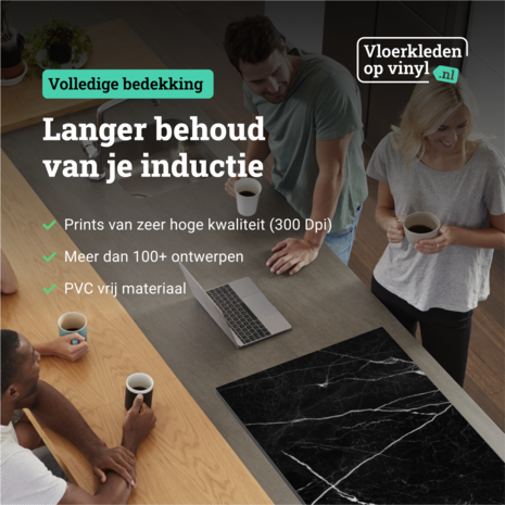 Inductie beschermer  | Dark marmer 2 Inductie beschermer  | Dark marmer 2