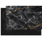 Inductie beschermer  | Dark en gold marble Inductie beschermer  | Dark en gold marble