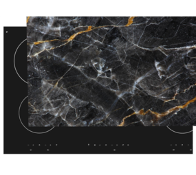 Inductie beschermer  | Dark en gold marble Inductie beschermer  | Dark en gold marble