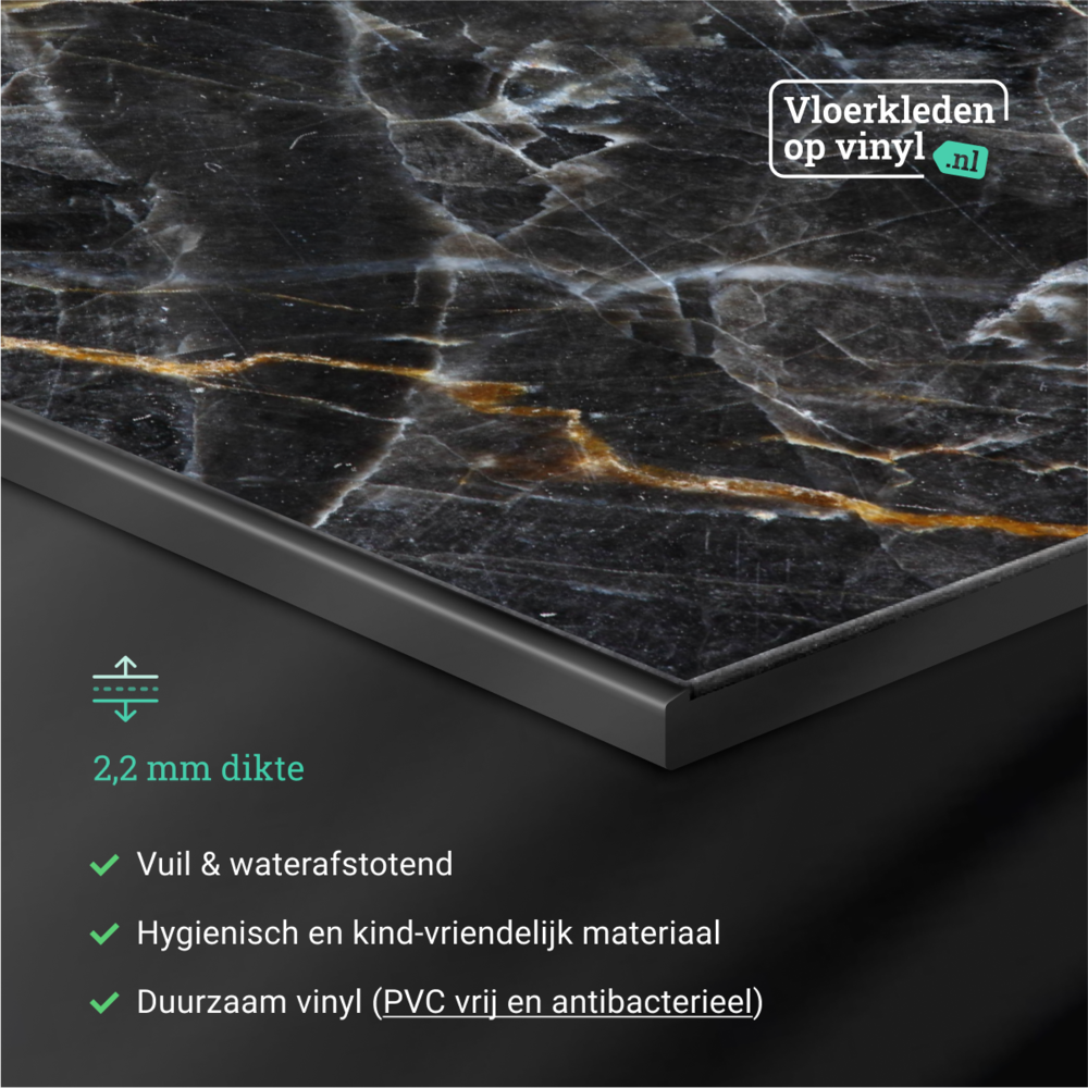 floorevents.com Induction protector  | Dark and gold marble