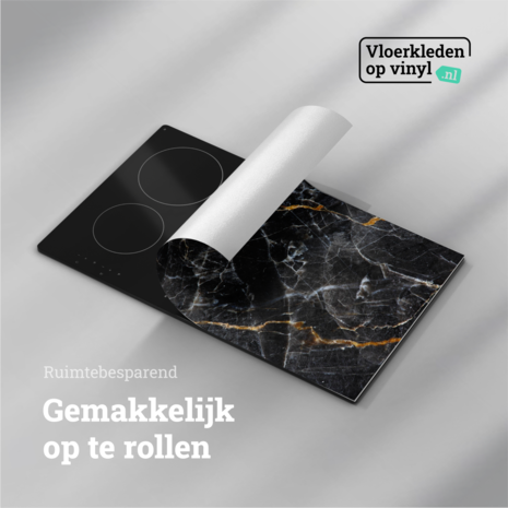 Induction protector  | Dark and gold marble Induction protector  | Dark and gold marble