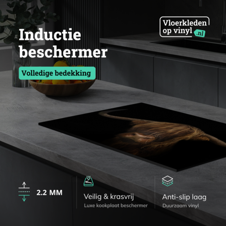 Induktionsschutz | Schottisches Hochlandrind dunkel Induktionsschutz | Schottisches Hochlandrind dunkel