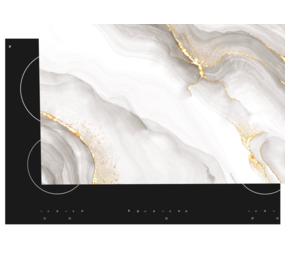 Inductie beschermer  | White sparkling marble Inductie beschermer  | White sparkling marble