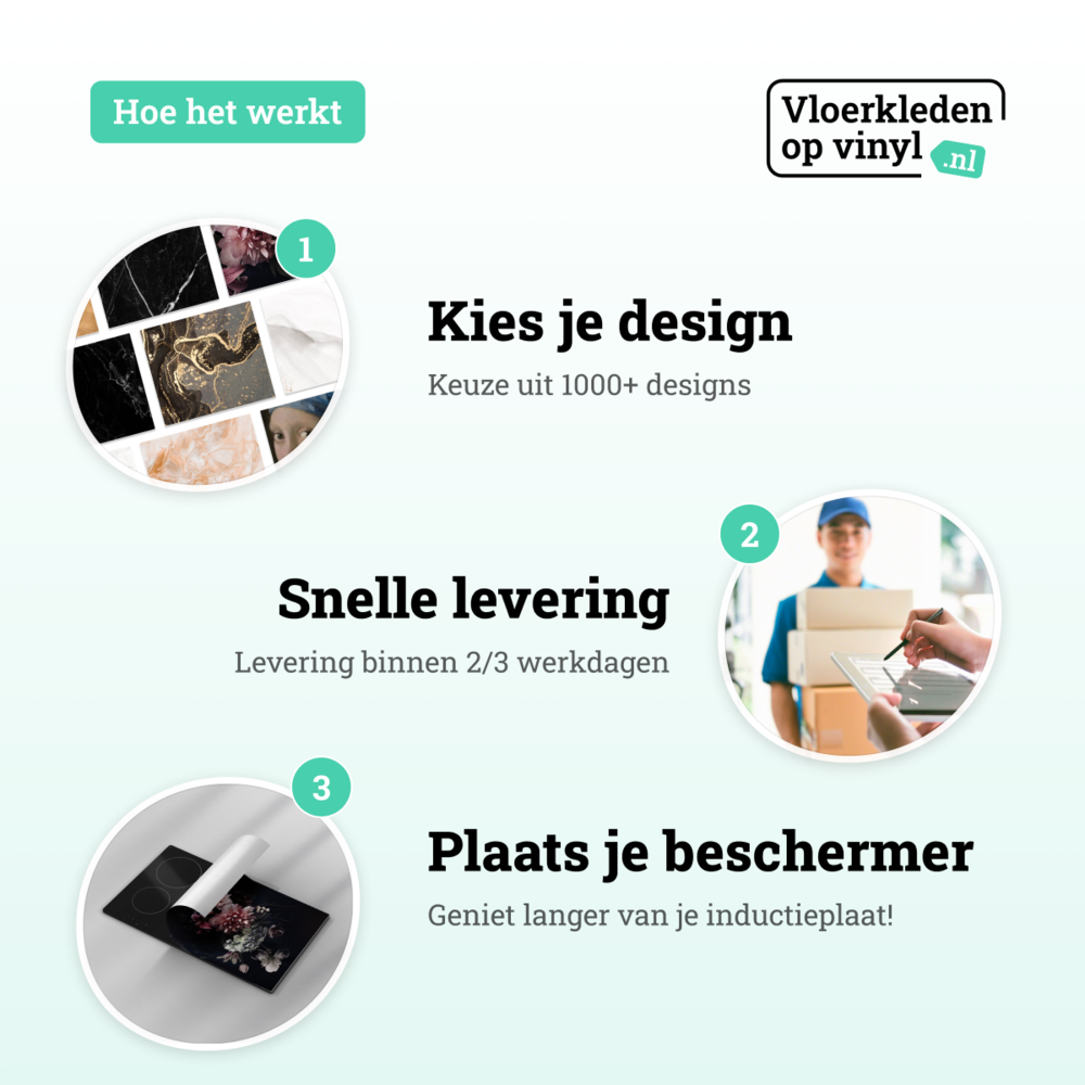 Inductie beschermer | Dark boeket Inductie beschermer | Dark boeket