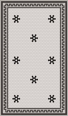 Vloerkleed vinyl | Mozaiek 2 Vloerkleed vinyl | Mozaiek 2