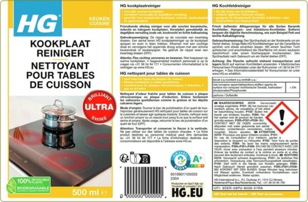HG | kookplaatreiniger 500ml