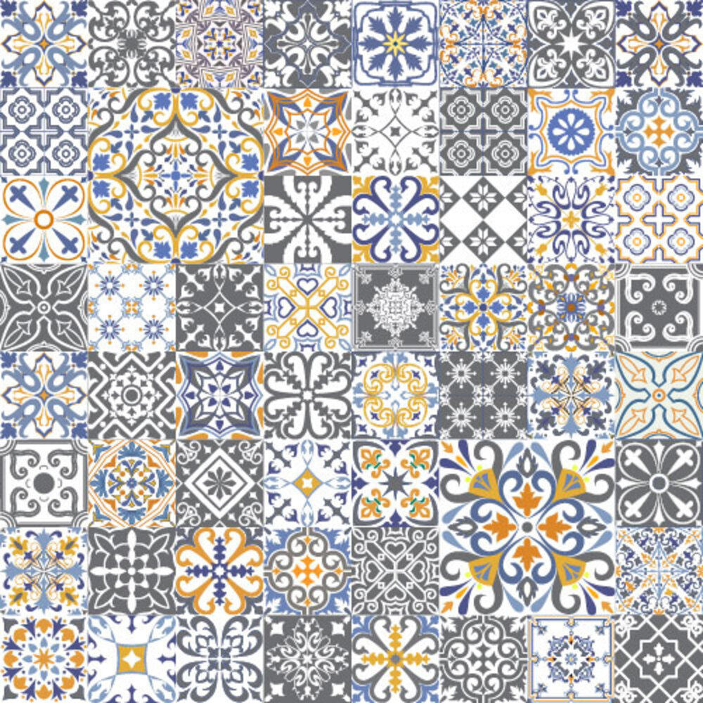 Vloerkleed vinyl | Porto Portugese tegels Vloerkleed vinyl | Porto Portugese tegels