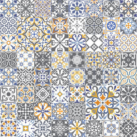 Vloerkleed vinyl | Porto Portugese tegels Vloerkleed vinyl | Porto Portugese tegels