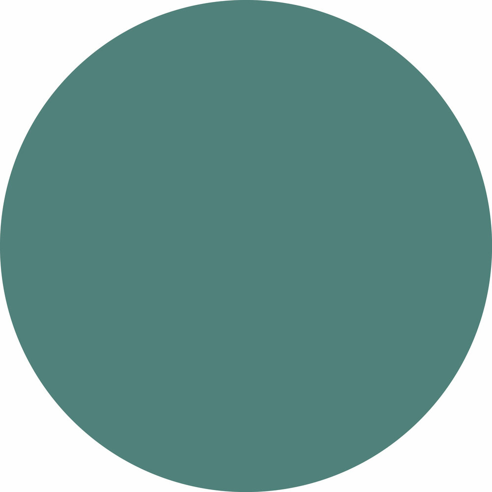 floorevents.com UNI Vinyl Teppich Rund | Teal Stencil