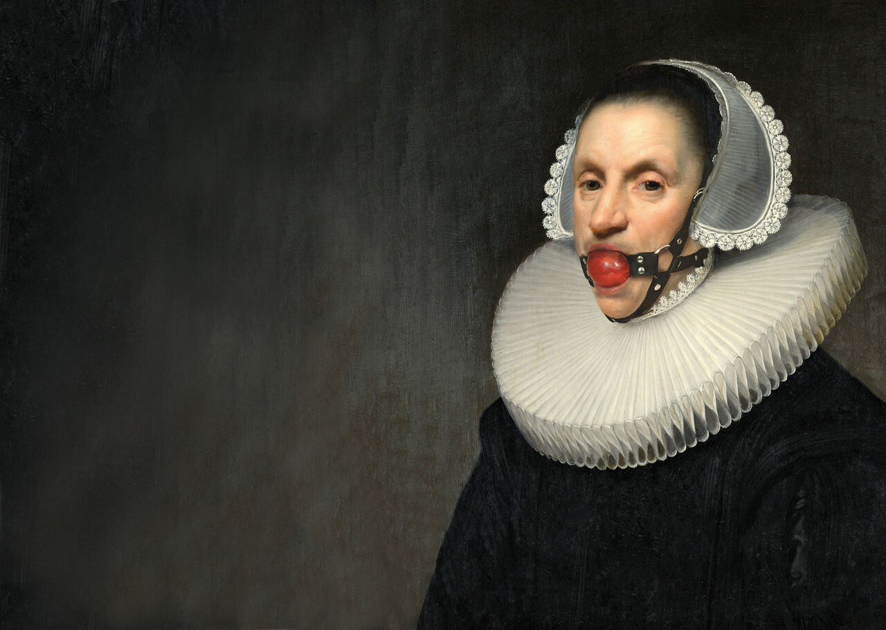 Tischset Vinyl | Bondage Frau Tischset Vinyl | Bondage Frau