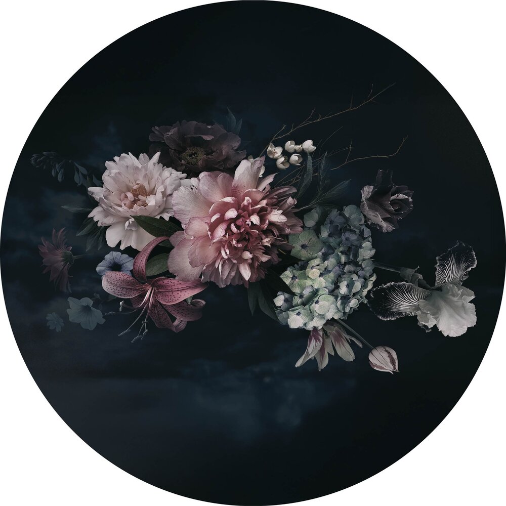 floorevents.com Wandkreis | Dunkles Bouquet