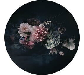 Wall circle | Dark bouquet