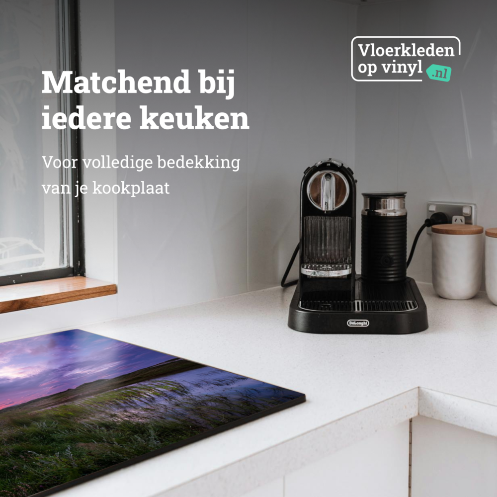 Inductie beschermer | De vijver bij schemering Inductie beschermer | De vijver bij schemering