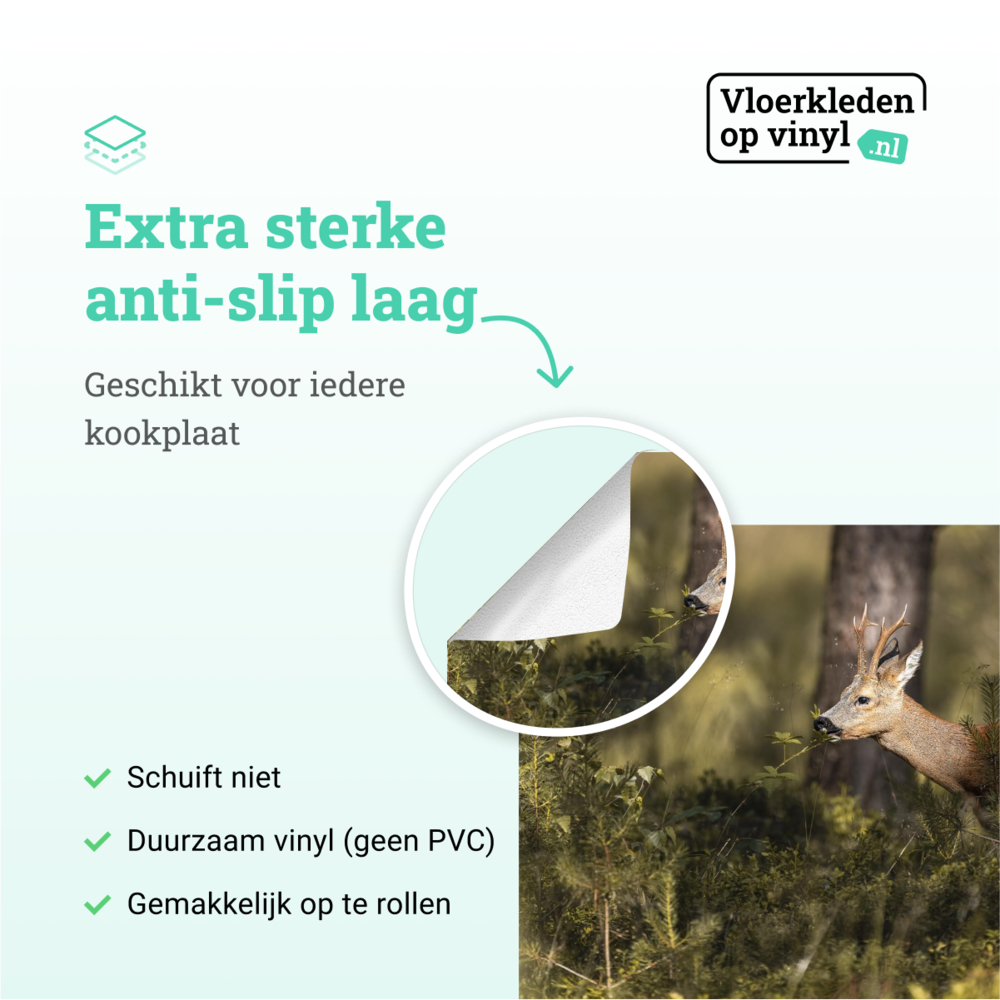 Inductie beschermer | De wake van een hert Inductie beschermer | De wake van een hert