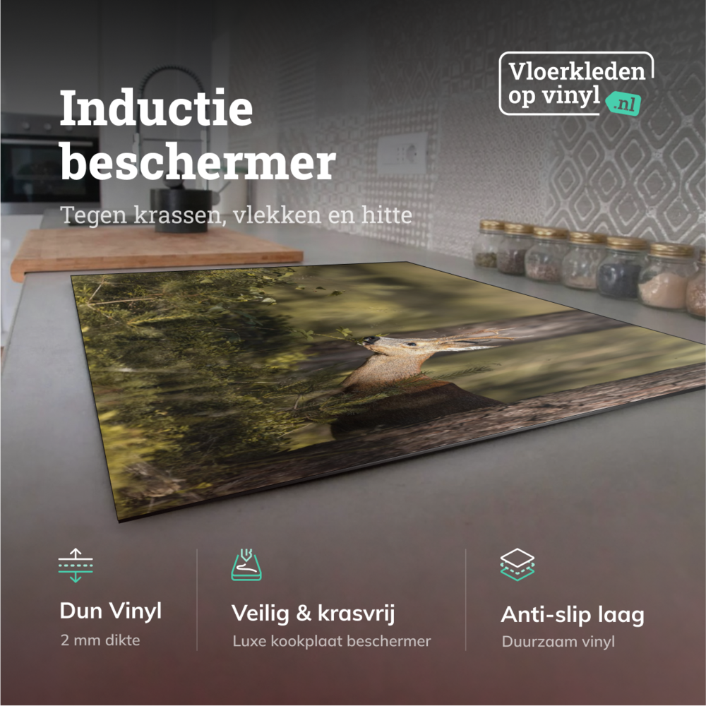 Inductie beschermer | De wake van een hert Inductie beschermer | De wake van een hert
