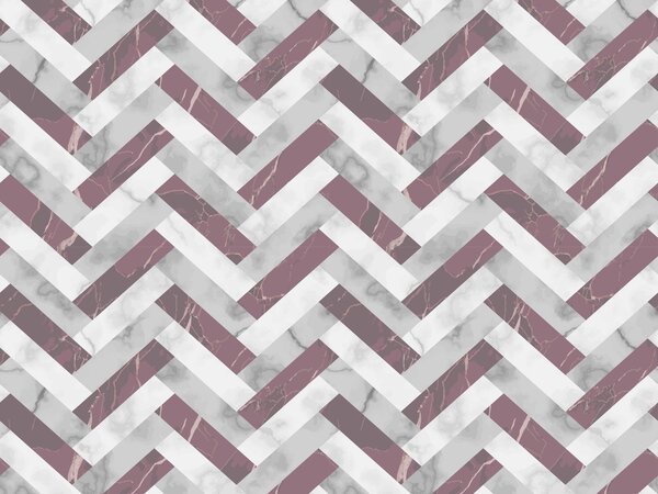 floorevents.com Placemat vinyl | Marmer visgraat grijs/oud roze