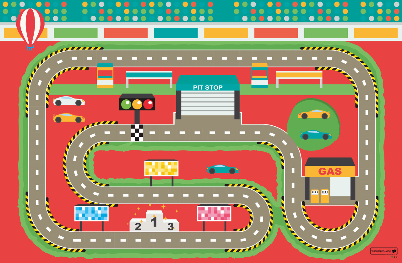 Speelkleed | Racebaan Speelkleed | Racebaan