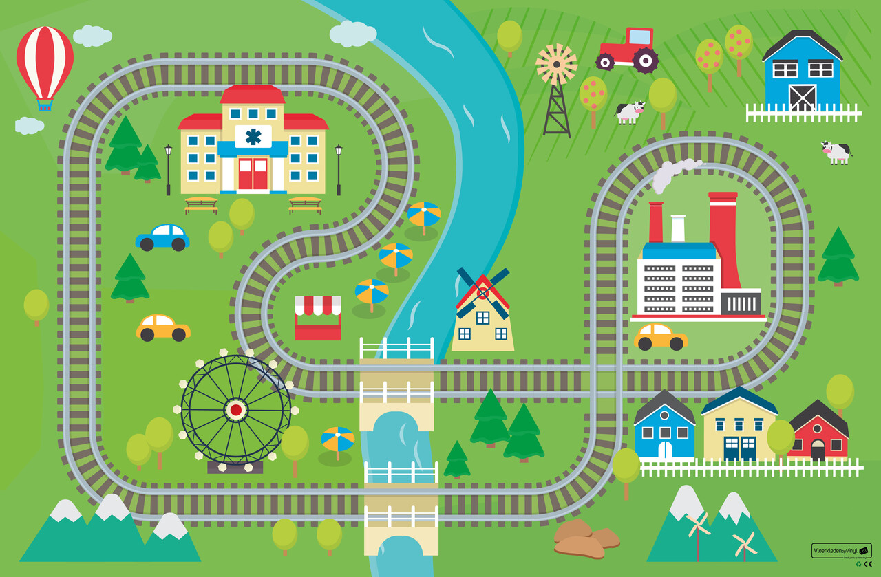 floorevents.com Play mat | Train track
