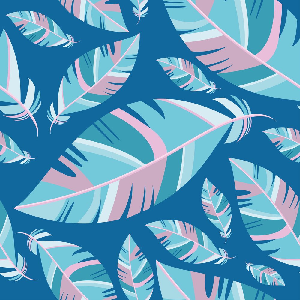 kinderkamerkleed vinyl | Veren blauw