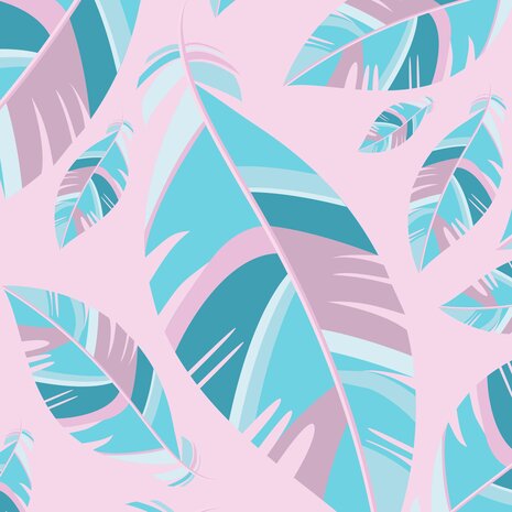 children's room rug vinyl | feathers pink