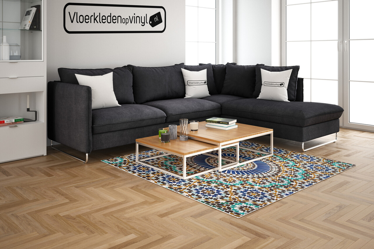 Vloerkleed vinyl | Blue dream