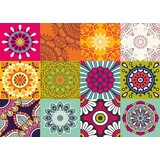 floorevents.com Tischset Vinyl | Retro-Blume floorevents.com Tischset Vinyl | Retro-Blume