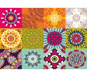 Vinyl placemat | Retro Flower