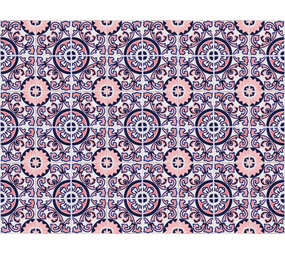 floorevents.com Vinyl Rug | Red Tiles