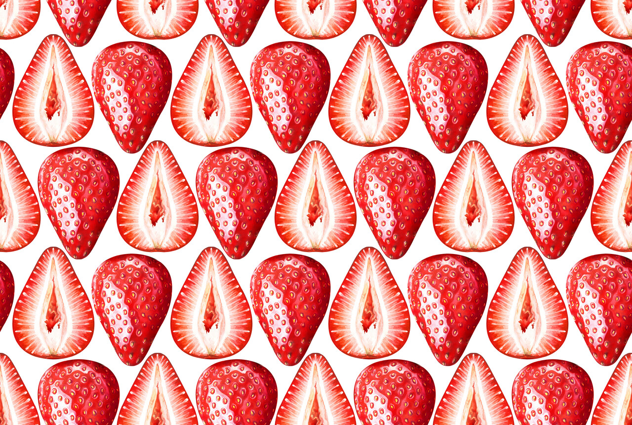 Placemat vinyl | Strawberries