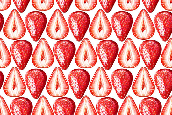 Placemat vinyl | Aardbeien