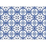 Placemat vinyl | Blauwe Tegels