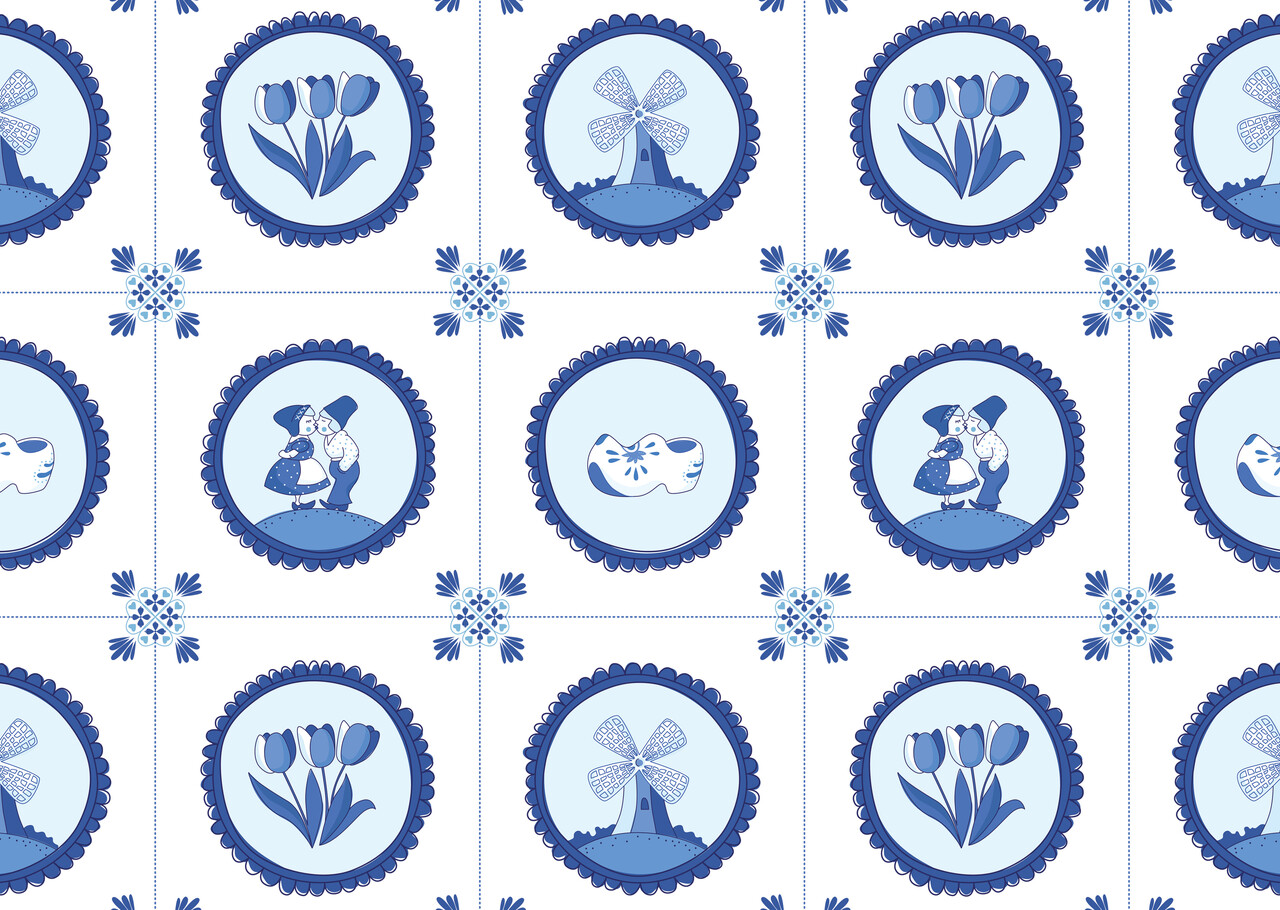 Placemat vinyl | Hollandse Tegels