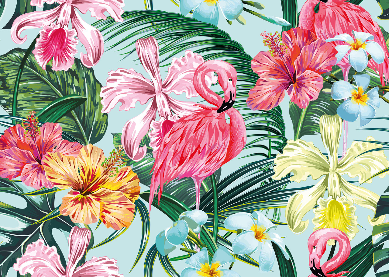 Placemat vinyl | Flamingo