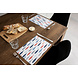floorevents.com Placemat vinyl | Visjes rood/wit/blauw
